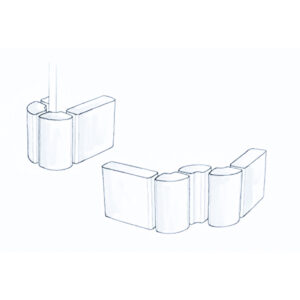 Antracit rohová žardinjera