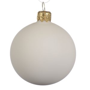 4 kuličky skleněné mat bílé barvy d10 cm
