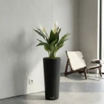 Květináč Slim antracitový 70 cm – moderní design