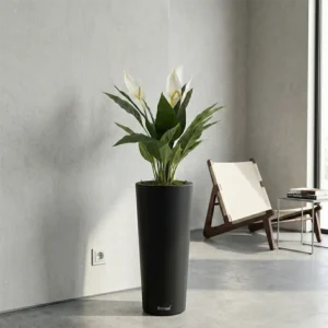 Květináč Slim antracitový 70 cm – moderní design