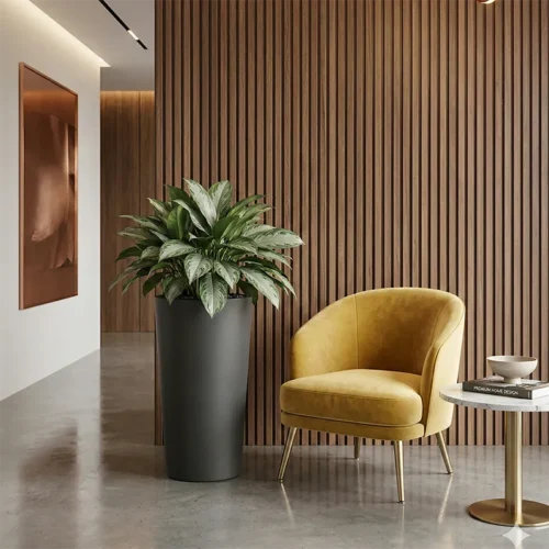 Dekorační květináč Brooklyn 75×40 cm antracitový