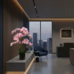 Umělá orchidej růžová 80 cm Eterna Real touch