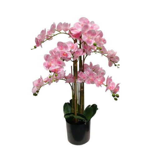 Umělá orchidej růžová 80 cm Eterna Real touch
