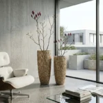 Dekorativní květináč Home Deluxe 70 × 35 cm – elegantní fiberglassový květináč pro interiér i exteriér