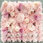 Růžová květinová stěna Floral jako foto pozadí