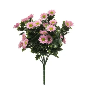 Umělá sedmikráska Daisy UV růžová 28 cm