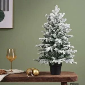 Umělý zasněžený vánoční stromek Grandis 90 cm