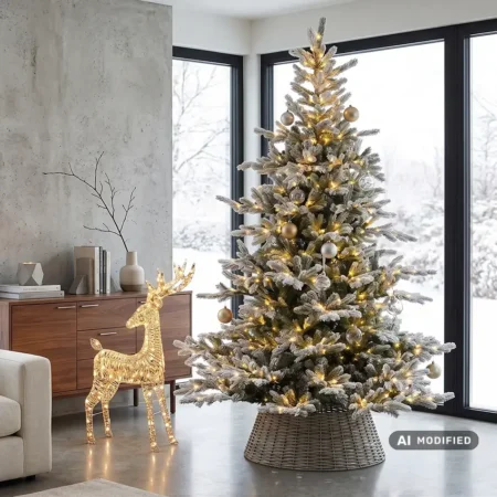 Zasněžený vánoční stromek Grandis LED 210 a 240 cm