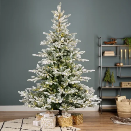 Zasněžený stromek Grandis s LED osvětlením